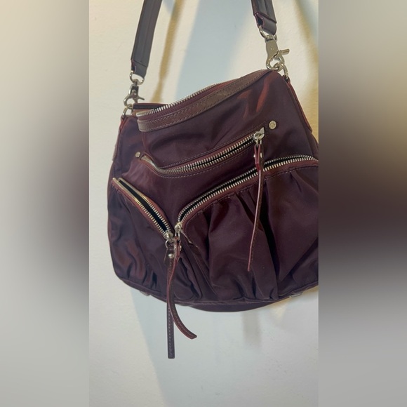 MZ Wallace Paige shoulder bag burgundy/wine color - Picture 2 of 10